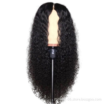Kinky Curly 360 Lace Frontal Wig 150% Density Human Virgin Hair Natural Black Lace Wig with Baby Hair for Black Women Swiss Lace